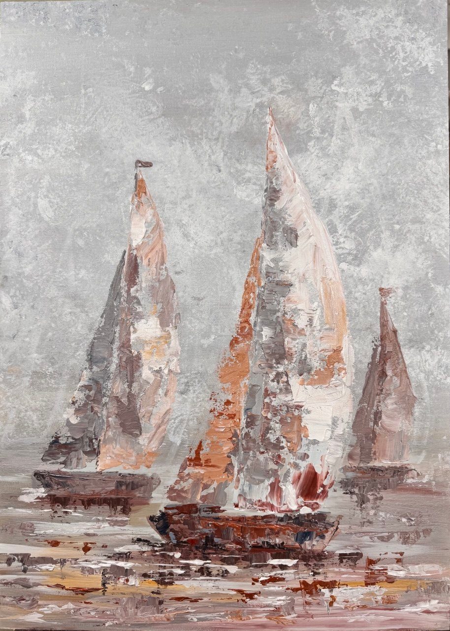 Sails in the Fog — Acrylic