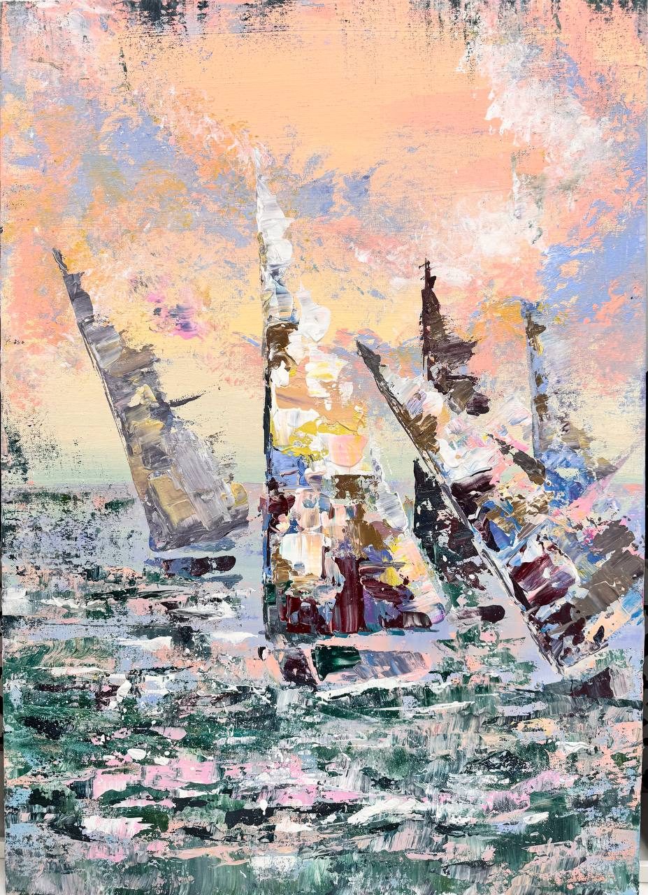 Regatta. Calm — Acrylic